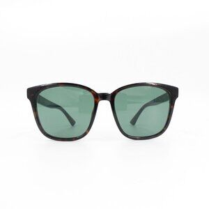Gucci GG0637 Square Sunglasses Dark Havana Green OS